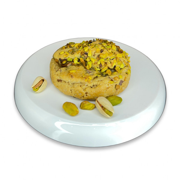 La douceur de la pistache dans ce cookie Vanille.